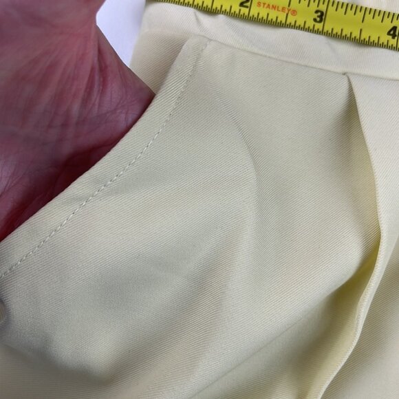 Le Lis Yellow Cowl Neck Open  Back Pleated Cami Short Romper - Picture 6 of 12